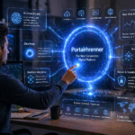 Portalrhrenner concept showing digital portal technology, future tools, and online platform innovation